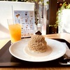 KINOTOYA cafeの大きな栗のモンブランセットはモンブラン好きにはたまりません