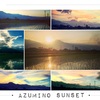 安曇野、北アルプス×夕焼けの絶景写真を紹介するよ。