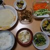 北京ダック風の晩御飯