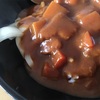 玉ねぎのぬか漬けとカレー