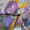 4】ポスカでハロウィンぽく背景を塗ってみました・ビューティフルドレスより