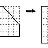 図形を２分割して正方形を再構成する問題（４）