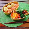 【お弁当】鮭と卵そぼろの手まり寿司べんとう20180712