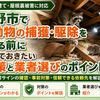 羽曳野市で野生動物の捕獲・駆除を依頼する前に知っておきたい対策と業者選びのポイント