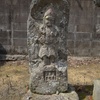 天神社の裏側にまつられる三基の庚申塔③　大分県国東市国東町綱井