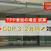 TPP参加の経済的効果を政府が試算　ＧＤＰ3.2兆円増のお笑い