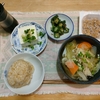 野菜味噌汁新規作成。絹ごし豆腐