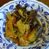 鶏肉と長茄子の焼き煮　新生姜と実山椒入り