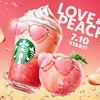 スターバックスから「ラブ＆ピーチフラペチーノ」が新登場！2024年7月のスタバ新作、完熟したピーチを頬張る味わいです