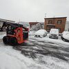 駐車場の除排雪作業