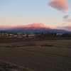 今朝の安達太良（雪の無い冬・・・）