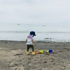 事故後初。息子と海へ行って来ました