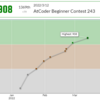 81. AtCoder参加記録（AtCoder Beginner Contest 243）