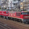 EH800無動力回送と東武甲種を撮る。