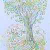 『落葉と団栗のメリーゴーランド』いちまいの絵10月