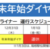 ＃１０７６　中央区臨海部の公共交通機関の２０２１－２２年　年末年始ダイヤ（確定）