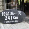 びわいち　は　２４１km　メタセコイヤ並木へ