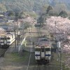 採銅所駅 4月の朝 日田彦山線