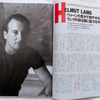 The origin of Helmut Lang's creations.(Interview 1992 )