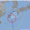 台風19号　7月に気象庁がとてつもなく大きな台風と言っていた台風8号に似たパターンかな？