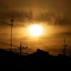 夕陽がとても綺麗でした。おはようございます。