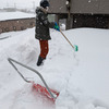 念のため屋根の雪下ろしです