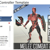 Third Person Controller - Melee Combat Template　剣と盾を装備して三人称視点でアクションバトル！モバイル操作ＯＫなテンプレート