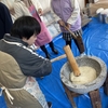 はじめて一人でお餅をつきました！！