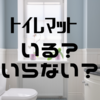 【トイレマットは必要か】いる？いらない？問題