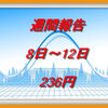 資産運用｜週間報告（8日～12日）236円でした