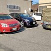 会社の駐車場においていたカローラを自宅に