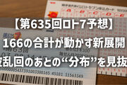 【第635回ロト7予想】166の合計が動かす新展開──波乱回のあとの“分布”を見抜く