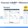 Boomi のiPaaS「Boomi AtomSphere」を使ってSansan の名刺データをkintone の顧客リストアプリに連携してみた