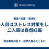 一人目はストレス対策をし、二人目は自然妊娠