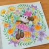 大人ディズニー『ボタニカルなぞり絵』塗ってみる