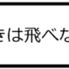 痛いときは飛べないよ・・・