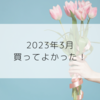 【購入品】2023年3月買ってよかったもの5選 ！