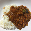 【食事】　燻製キーマカレーを作りました