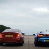 出力差70馬力!3Lターボ BMW M4 vs 1.5L PHV BMW i8 加速対決!動画