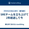 SREチームを立ち上げて2年経過して今