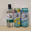 翠ジン3種類を飲み比べ、翠ジンソーダ柚子搾りのサッパリ美味しいのが凄い。