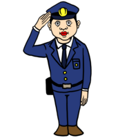 かわいい警察官 のイラスト