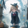 ハロウィンなのでAIちゃんにハロウィンくぼを描いて貰います。