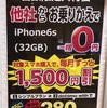 ドコモウィズ iPhone6s 一括０円で契約。MNP 購入サポート割は？