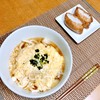 卵餡かけうどん