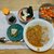 十割そば(納豆、玉子)。スパイスカレー(新規作成)。