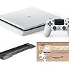 PlayStation 4 グレイシャー・ホワイト 500GB (CUH-2100AB02) 【Amazon.co.jp限定】アンサー PS4用縦置きスタンド & オリジナルカスタムテーマ配信 付