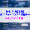 【株式】週間運用パフォーマンス＆保有株一覧（2021.9.3時点） いまだマイナス圏！