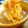 【赤羽 つけ麺 つけめん屋 赤羽京介】タピオカを練りこんだという太麺と豚骨魚介スープ。