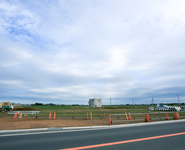 茨城県常総市鬼怒川決壊地の空き地